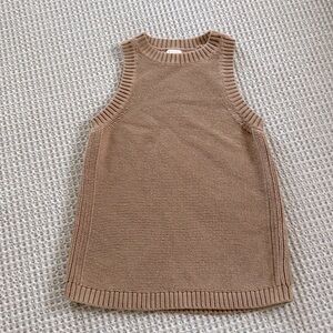 Camel sweater tank